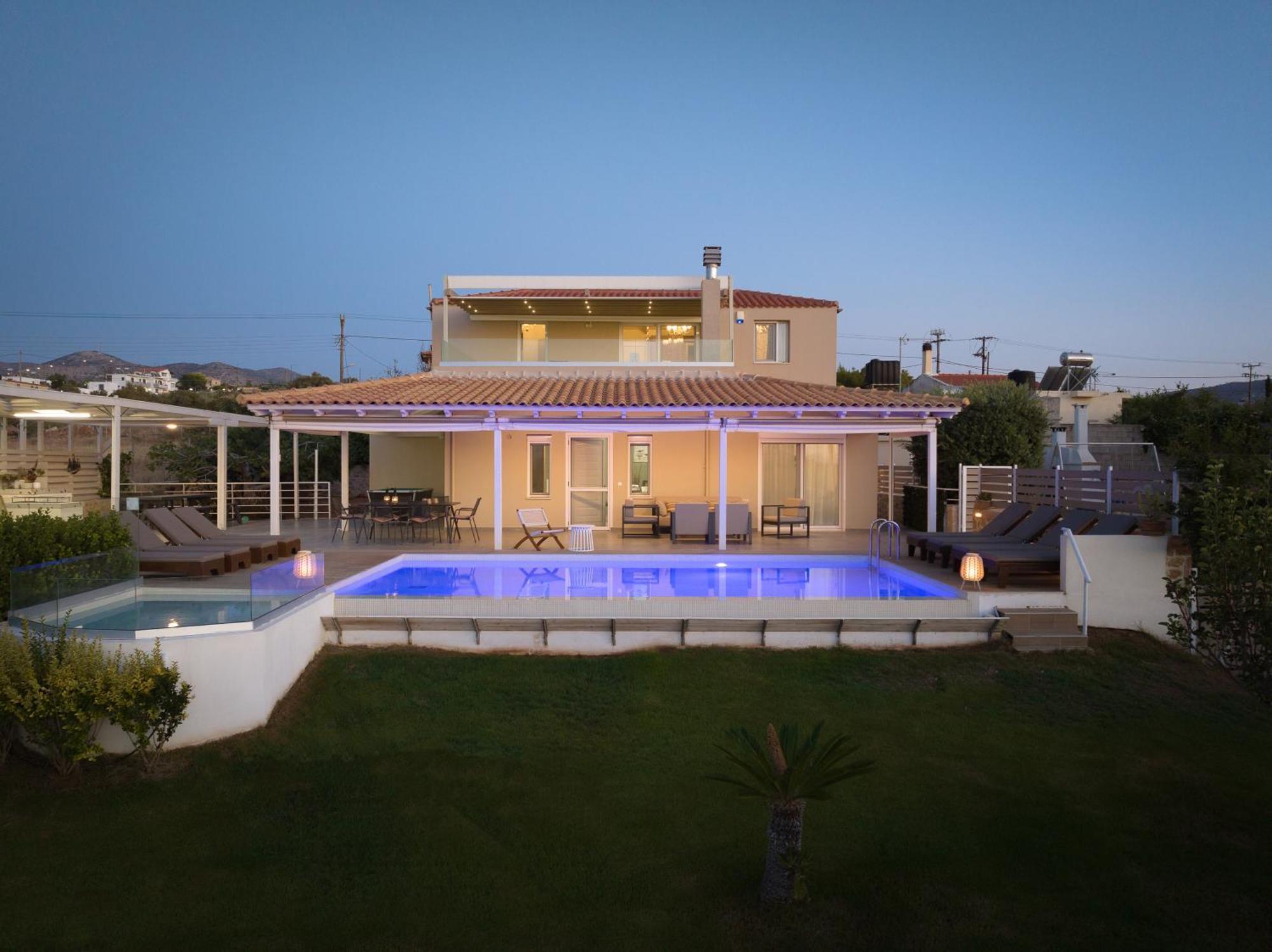 Alba Bianca Villa, Family Retreat With Heated Pool By Thinkvilla Hersonissos  Zewnętrze zdjęcie